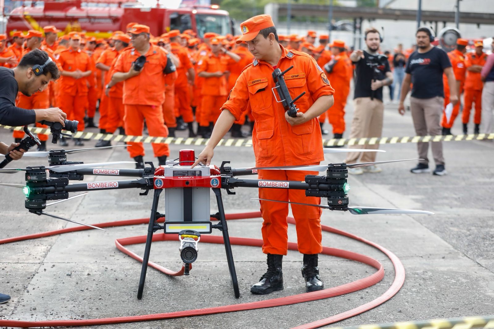 Amazonas recebe o primeiro drone do Brasil criado para combater incêndios