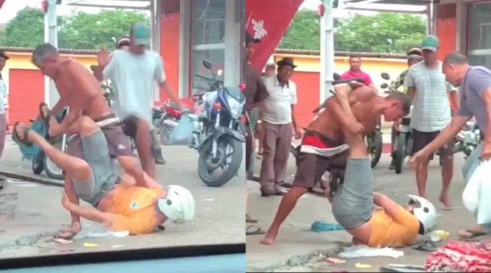 Vídeo: PM de folga atira em suspeito que tentou roubar arma dele