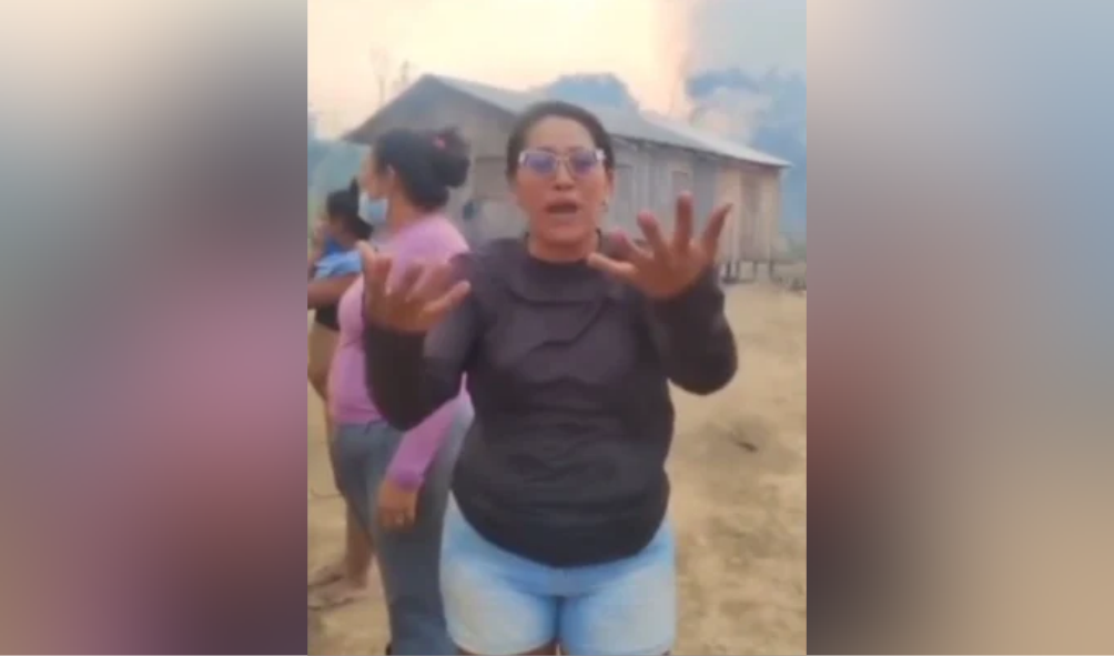 Vídeo: moradora pede socorro diante da fumaça das queimadas em Autazes