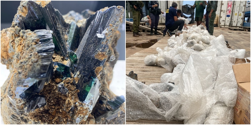 Cerca de uma tonelada de pedra semipreciosa é apreendida em embarcação no Rio Negro