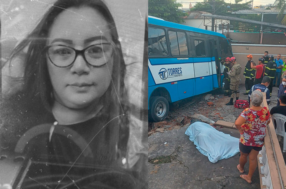 Vídeo: Mulher morre atropelada por ônibus desgovernado em Manaus