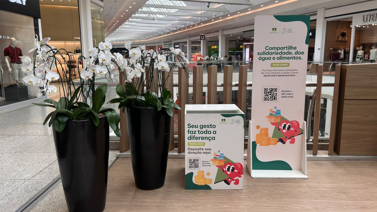 Amazonas Shopping arrecada alimentos e água para afetados com a estiagem no interior