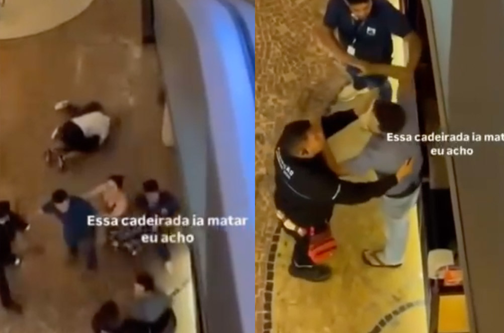 Vídeo mostra briga e agressão dentro de Manauara Shopping