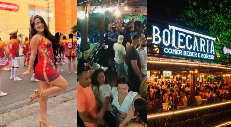 Vídeo: Passista da Grande Família denuncia agressão por homem em bar de Manaus