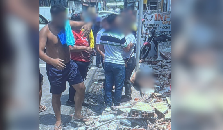 Vídeo: pedreiro morre esmagado após laje desabar em obra na Compensa
