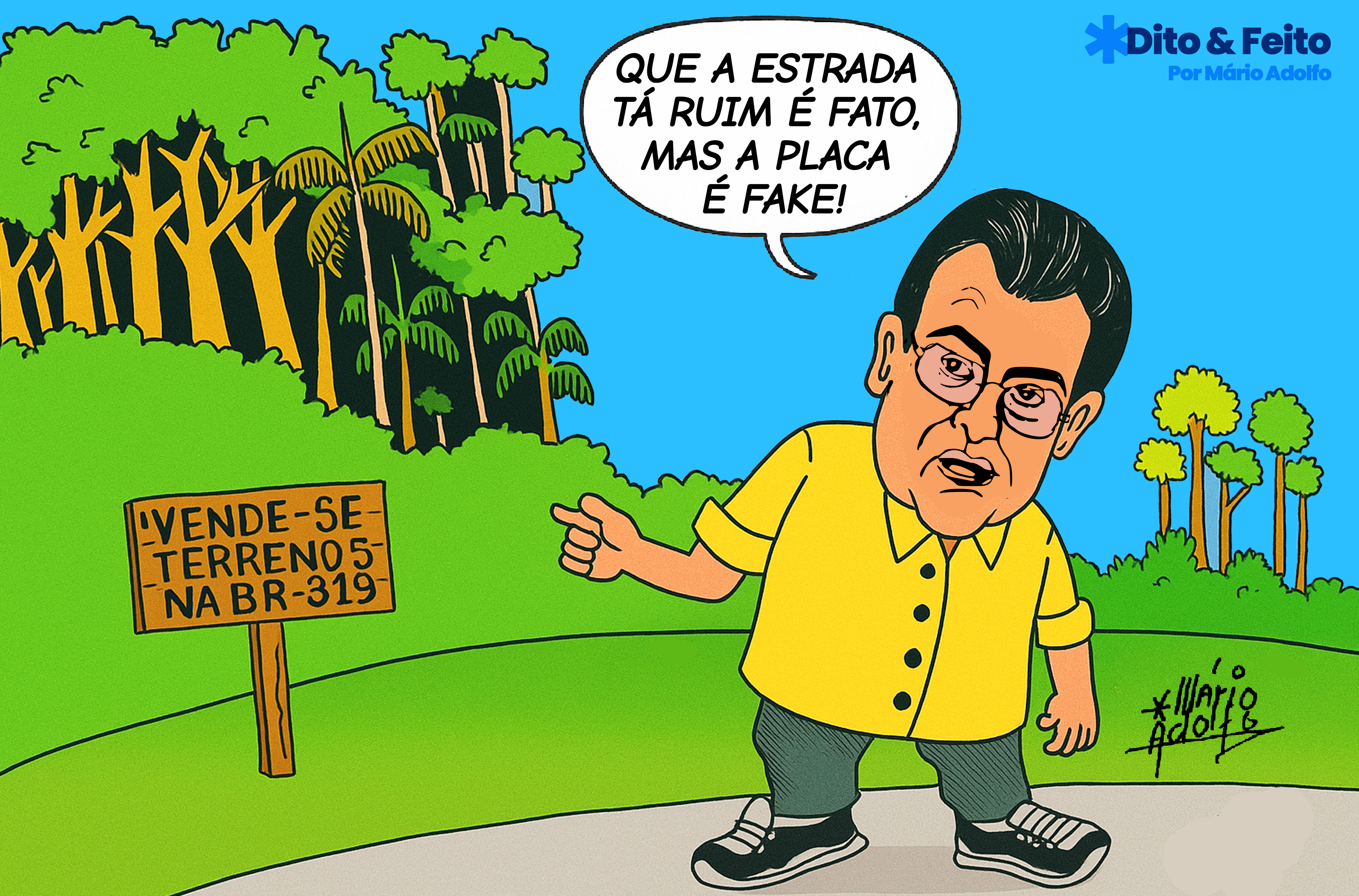 Dito & Feito: BRAGA DIZ QUE PLACA PUBLICADA NA FOLHA É MONTAGEM