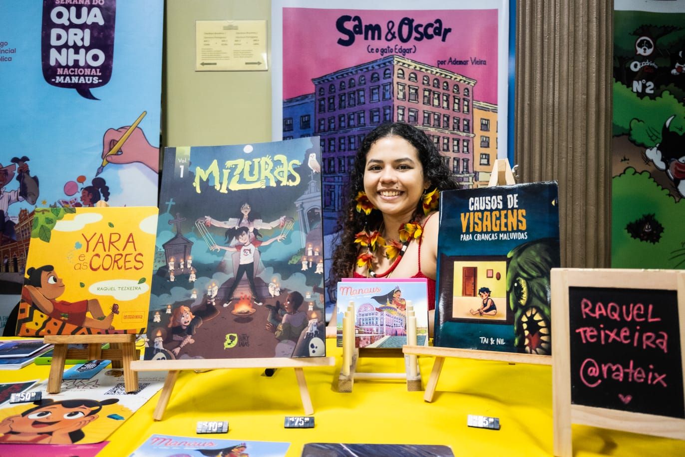 Evento reúne artistas e celebra universo dos quadrinhos na Biblioteca Pública do AM