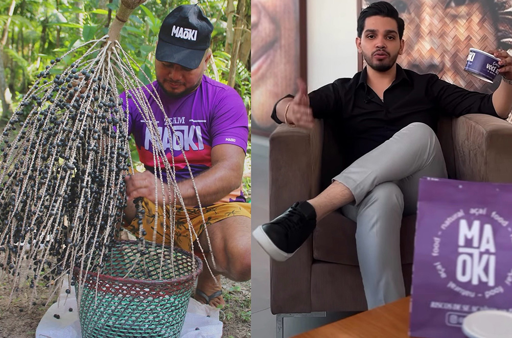 Uma fantástica história escrita em letras roxas