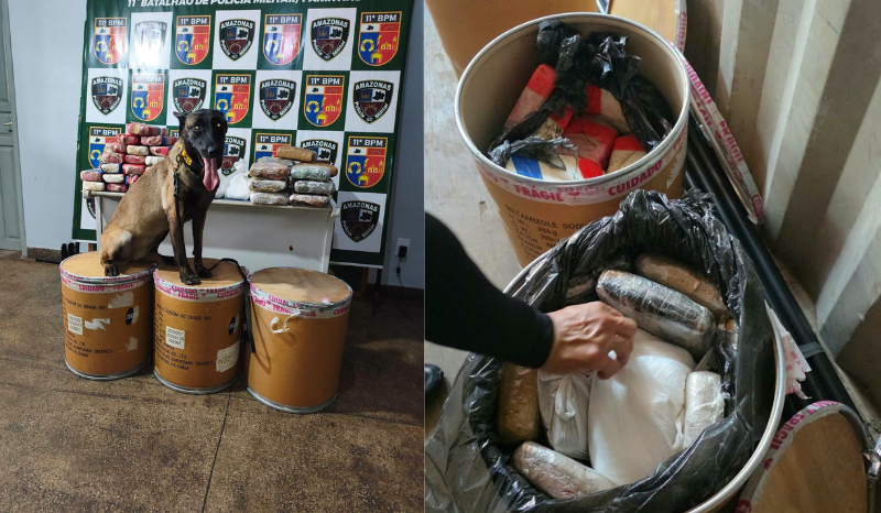 Mais de 72 kg de drogas são apreendidos no porto de Parintins