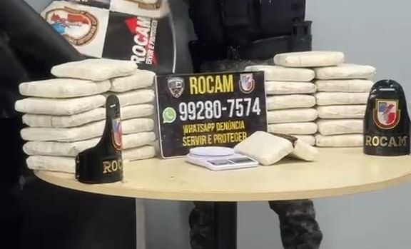 Rocam apreende 27 tabletes de skunk em depósito de drogas no Gilberto Mestrinho