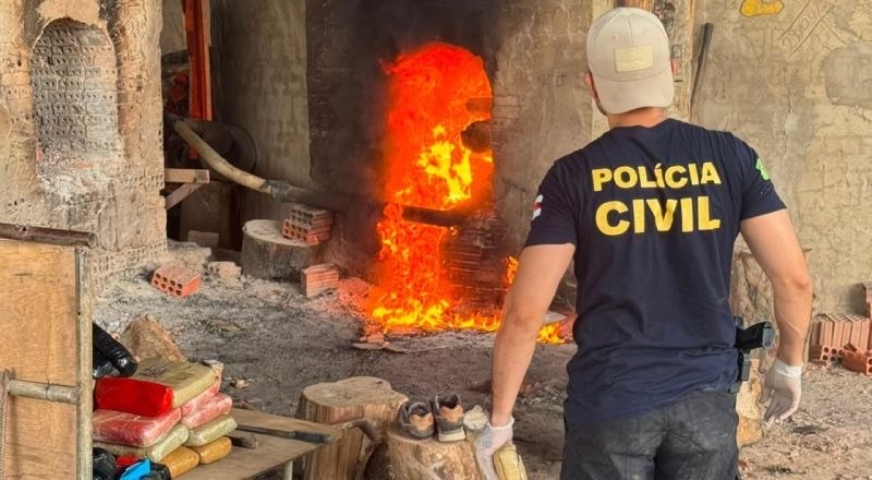 Cerca de 300 kg de drogas são incinerados em Jutaí