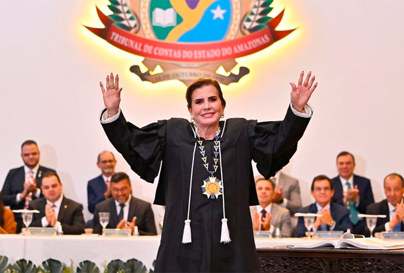 Yara Lins é eleita para quarto mandato na presidência do TCE-AM; ela fica até 2029
