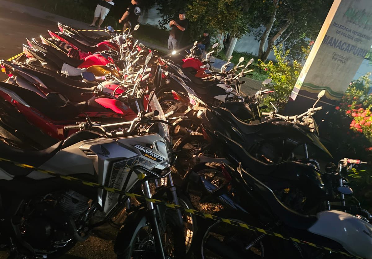 Operação apreende 21 motos adulteradas provenientes de roubo e furto em Manacapuru