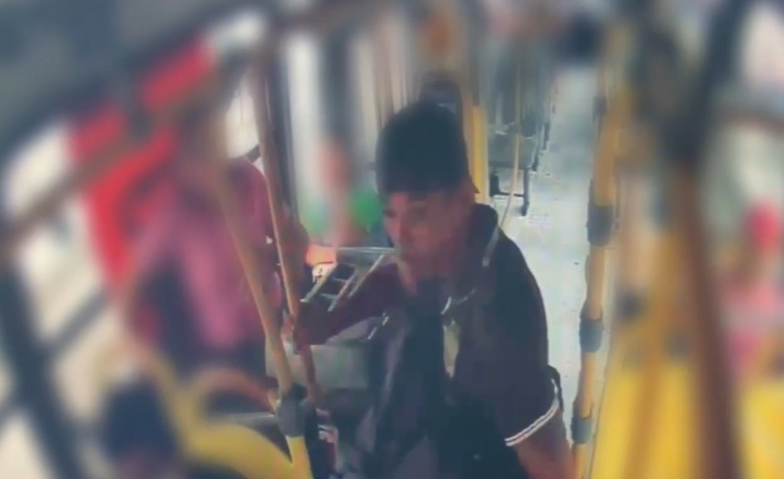 Vídeo: PC-AM divulga imagem de suspeito de sete roubos a ônibus em Manaus