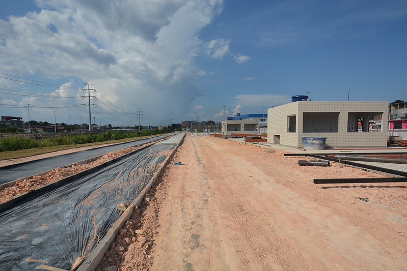 Parque Amazonino Mendes segue com obras avançadas em ciclovia, quiosques e CAPs