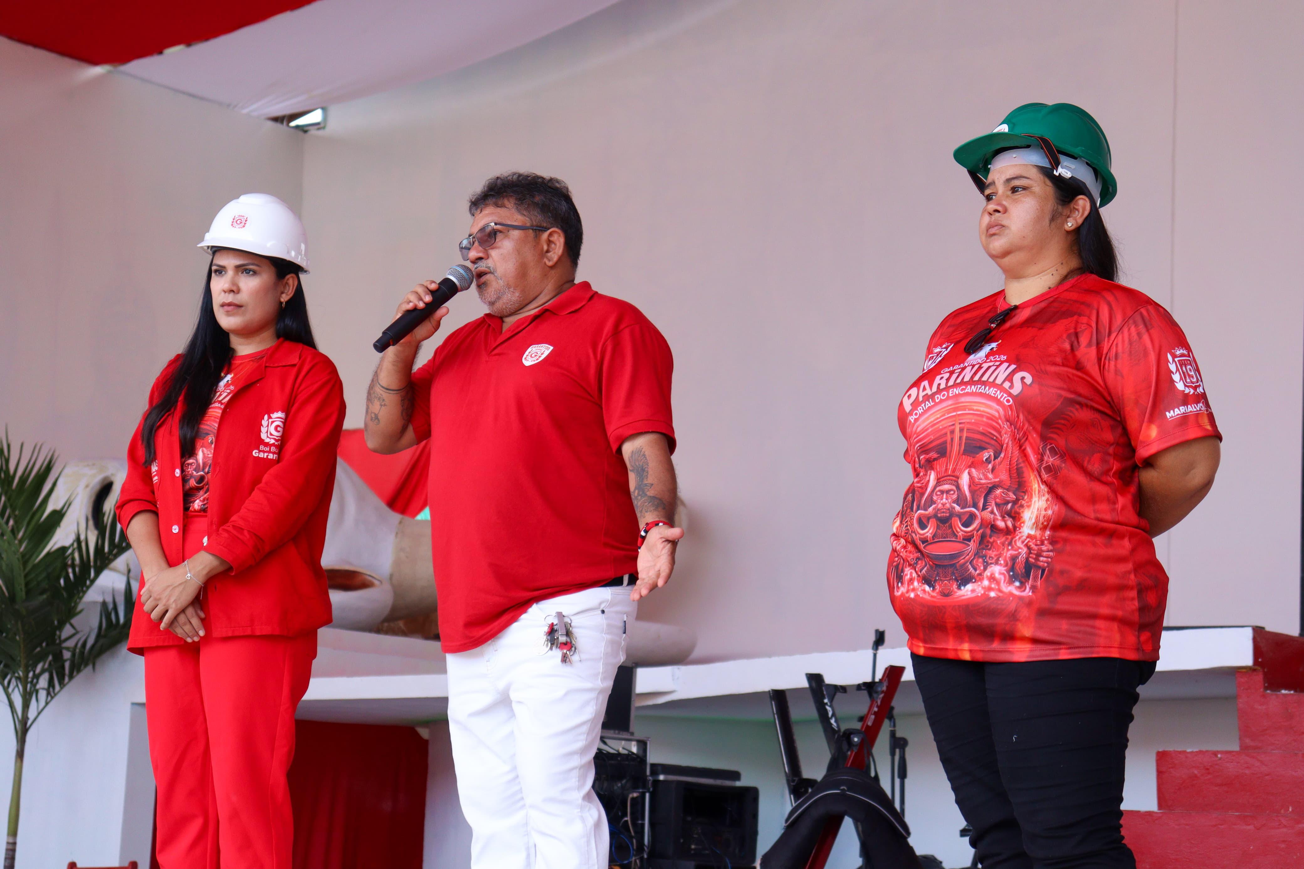 Boi Garantido inicia trabalhos nos galpões com orientações de segurança e ação de saúde