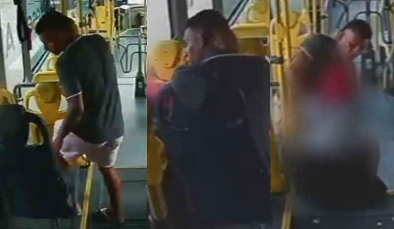 Vídeo: assaltante é procurado por esfaquear passageira da linha 026 em Manaus