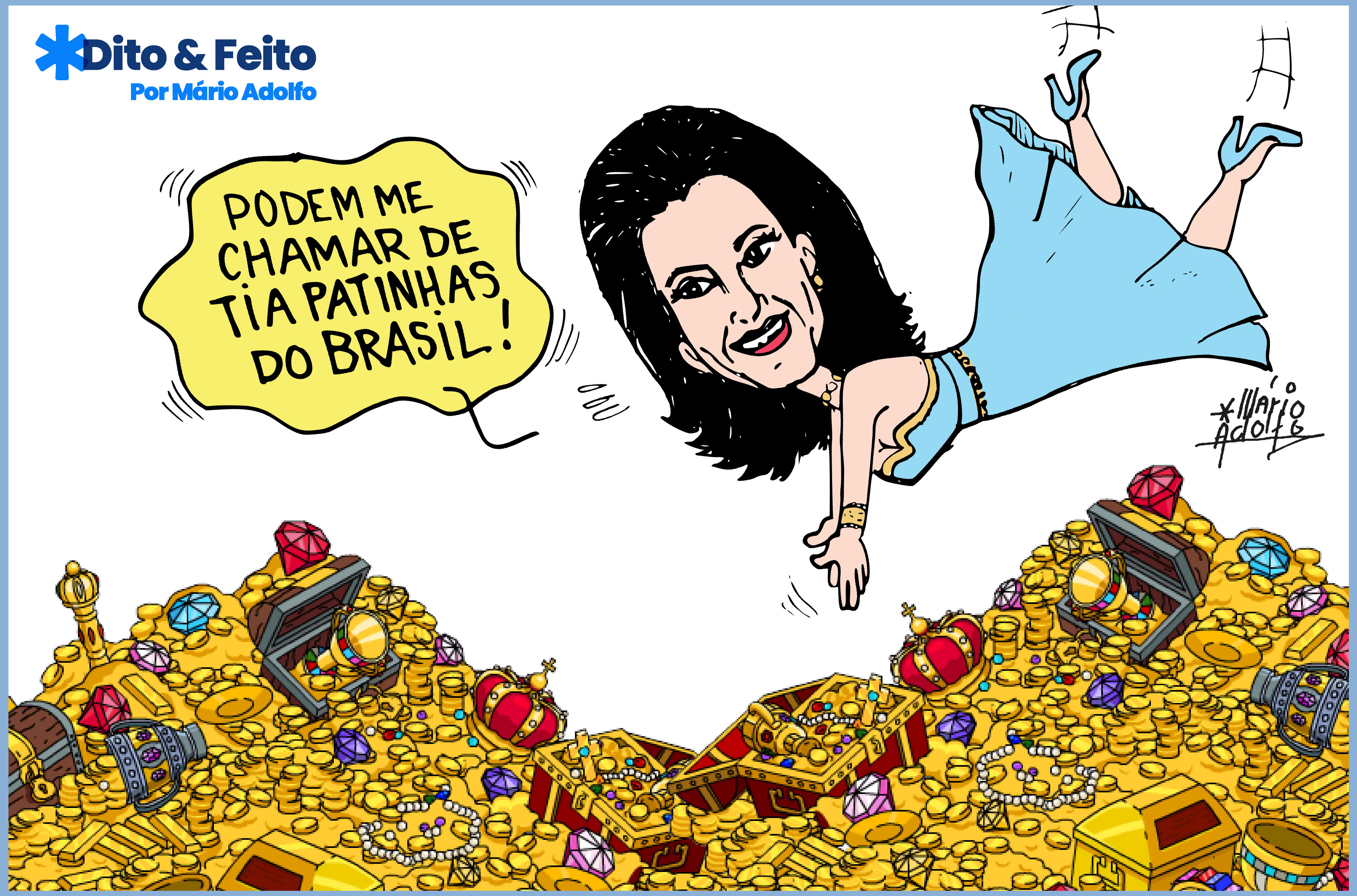 Charge do Mário Adolfo - Vicky Safra