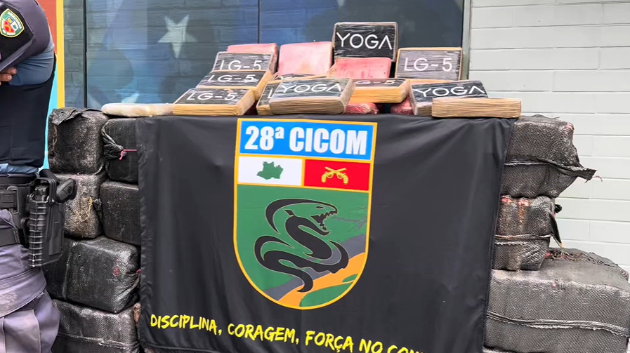 PMAM apreende 1,1 tonelada de drogas em estaleiro na zona leste de Manaus