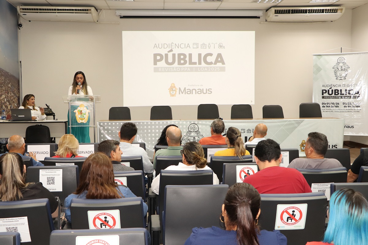 Prefeitura Manaus abre inscrições para palestras e painéis sobre orçamento público