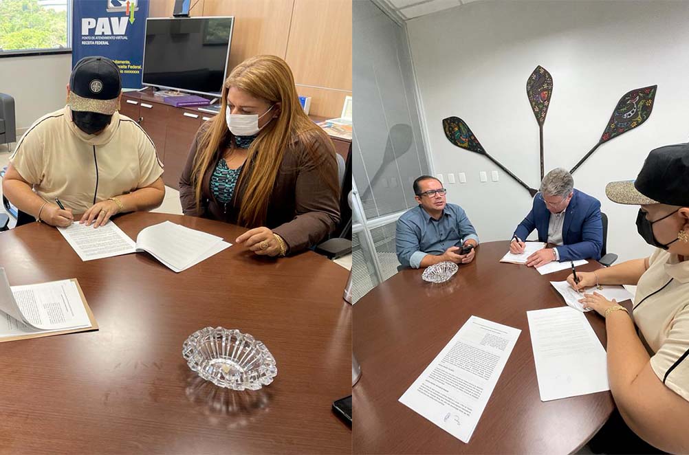 Patrícia Lopes assina acordo com Receita para facilitar acesso dos figueiredenses aos serviços do órgão