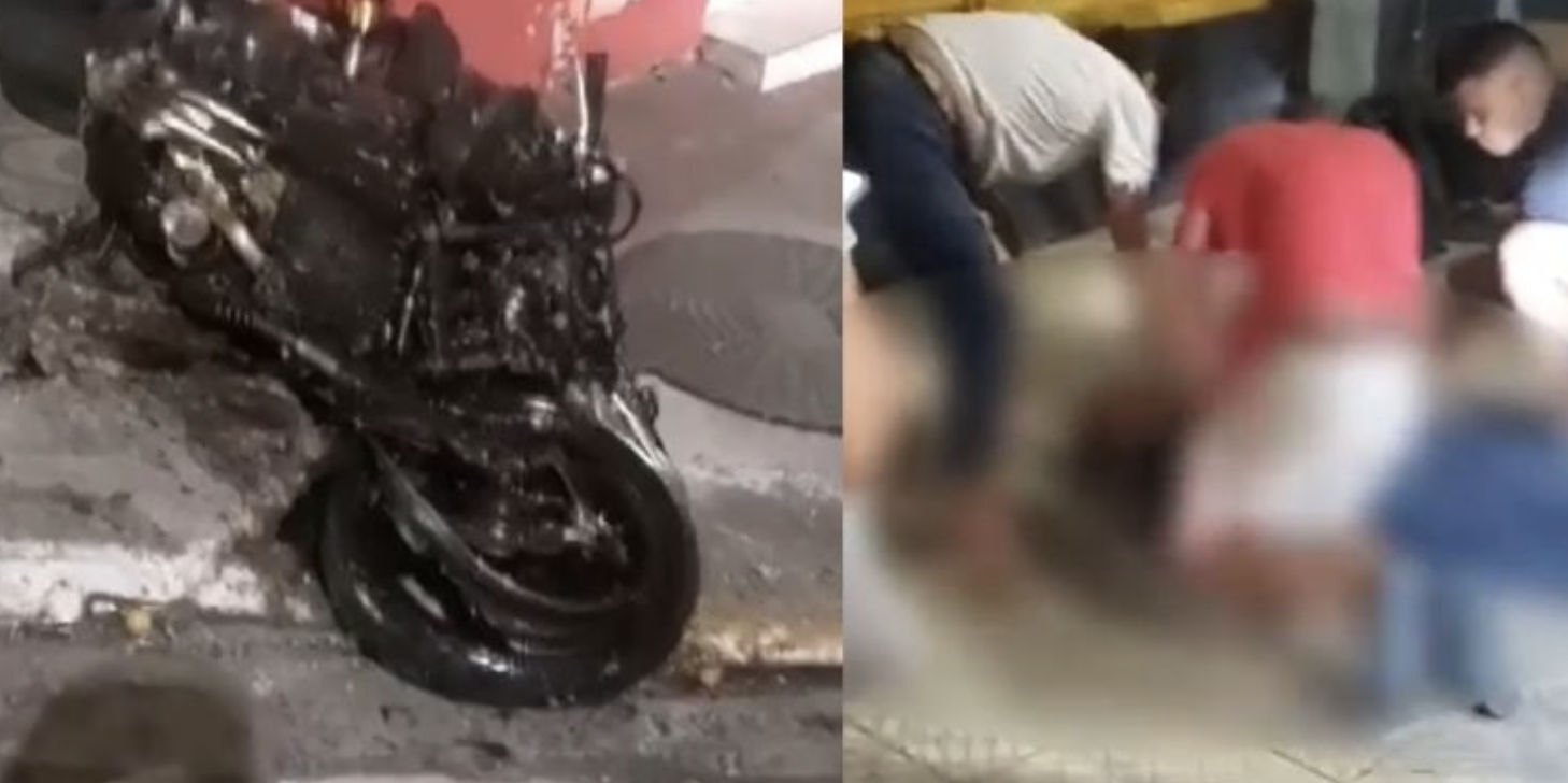 Vídeo: Motociclista morre no Natal em grave acidente no Centro de Manaus