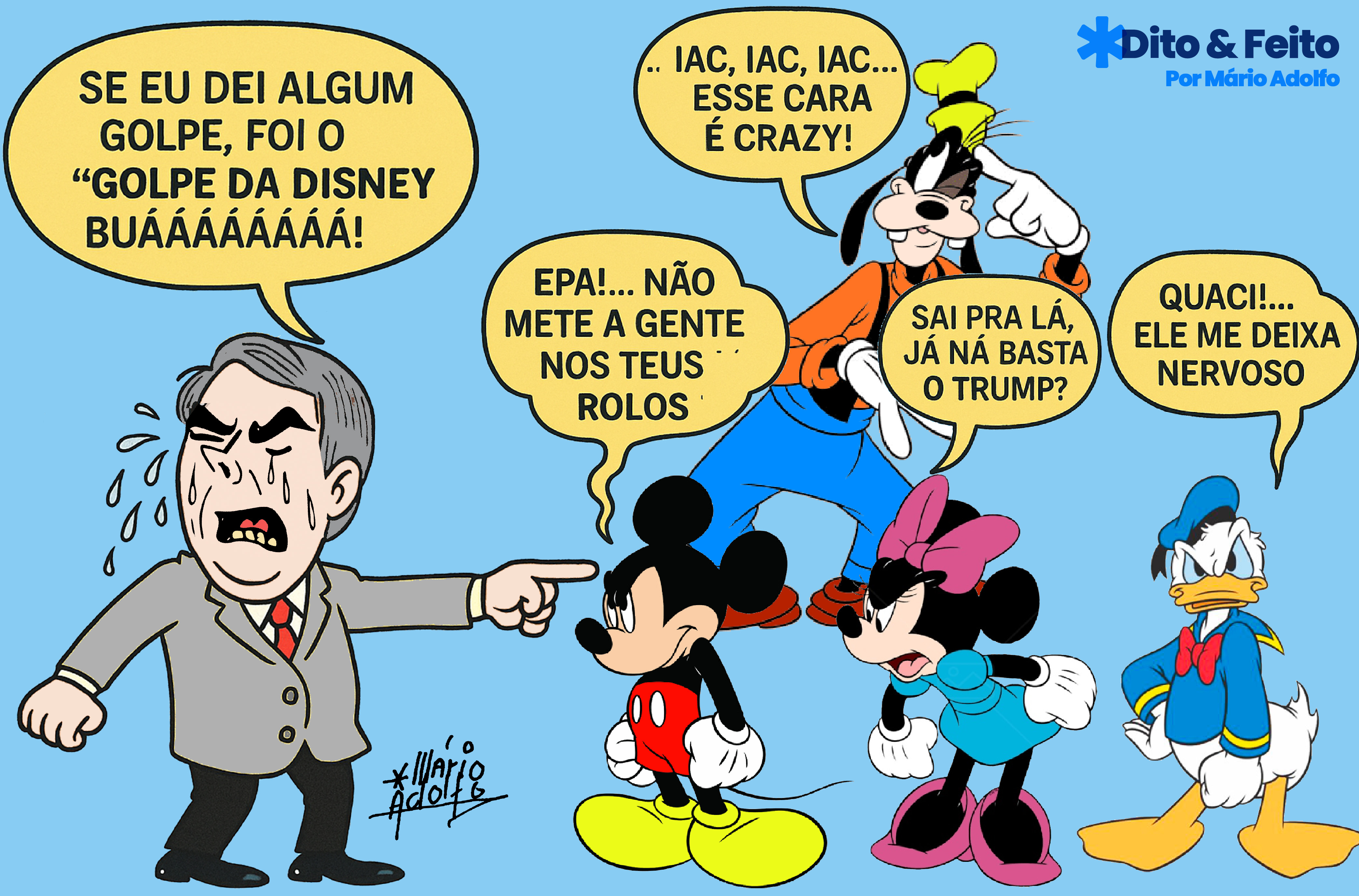 Dito & Feito: BOLSONARO SE VITIMIZA – “Não vou sair do Brasil, me prendam, vou morrer na cadeia!”