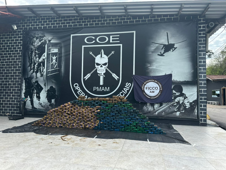 Operação apreende 370 kg de cocaína no rio Solimões