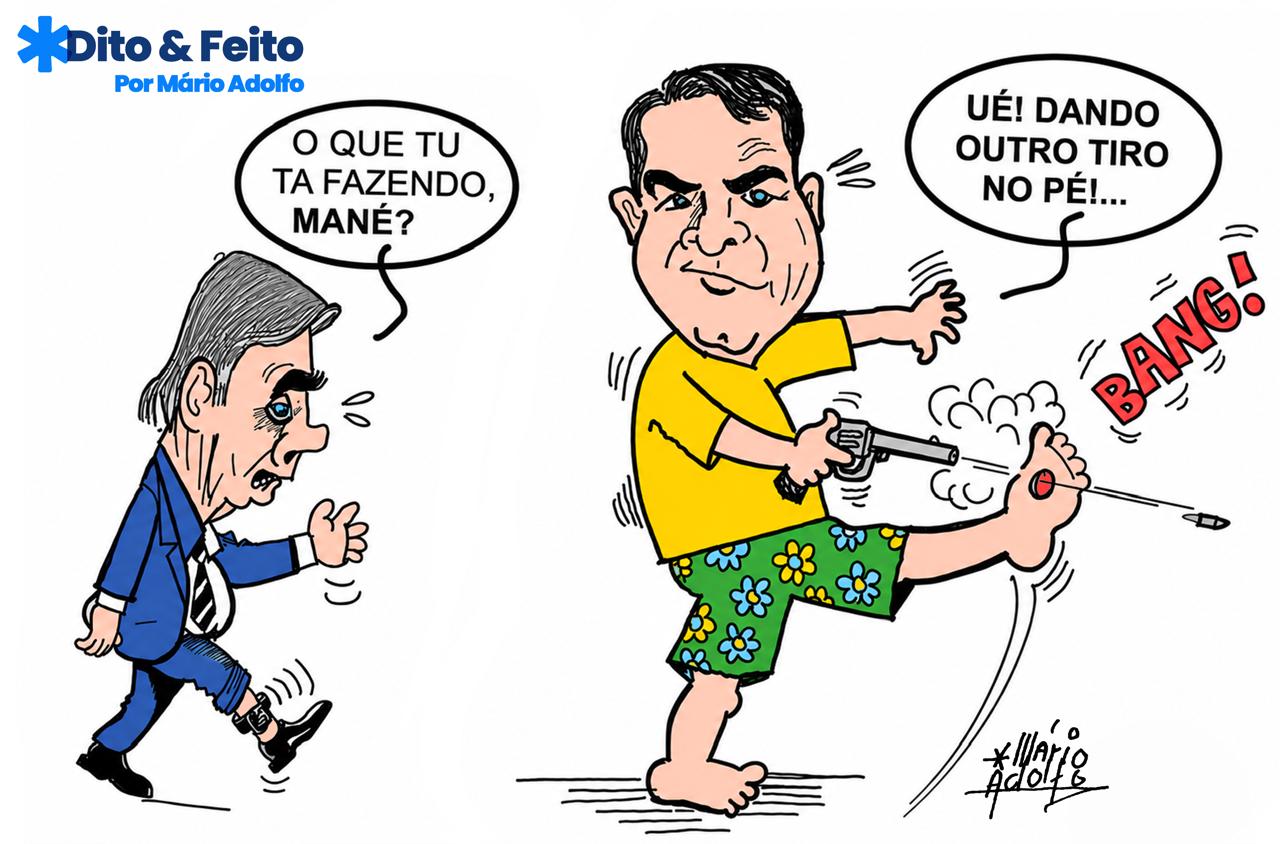 Dito & Feito: VAI FALTAR PÉ PRA TANTO TIRO