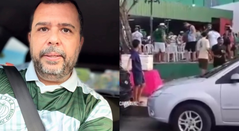 Vídeo: Jornalista é agredido durante cobertura de Carnaval na sede da Reino Unido, em Manaus