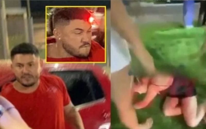 Vídeo: Homem agride mulher brutalmente após show em Manaus