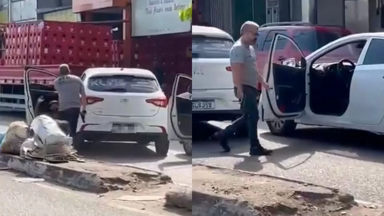 Vídeo: investigador da PC-AM atira contra motorista durante briga de trânsito