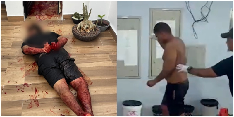Vídeo: homem tenta matar ex-mulher e a própria filha em condomínio de Manaus
