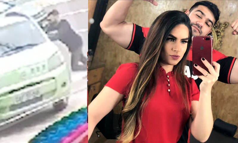 Bruno Roberto aparece abandonando o carro de Djidja após a morte dela