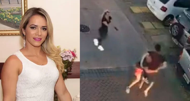 Jussana foi  incentivada pelo marido a agredir a babá, de 40 anos, e ainda atirou em um vizinho