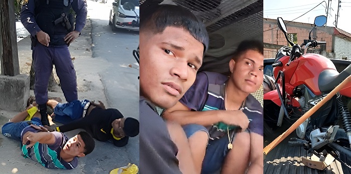 Vídeo: Dupla rouba moto e é capturada com ajuda de rastreador em Manaus