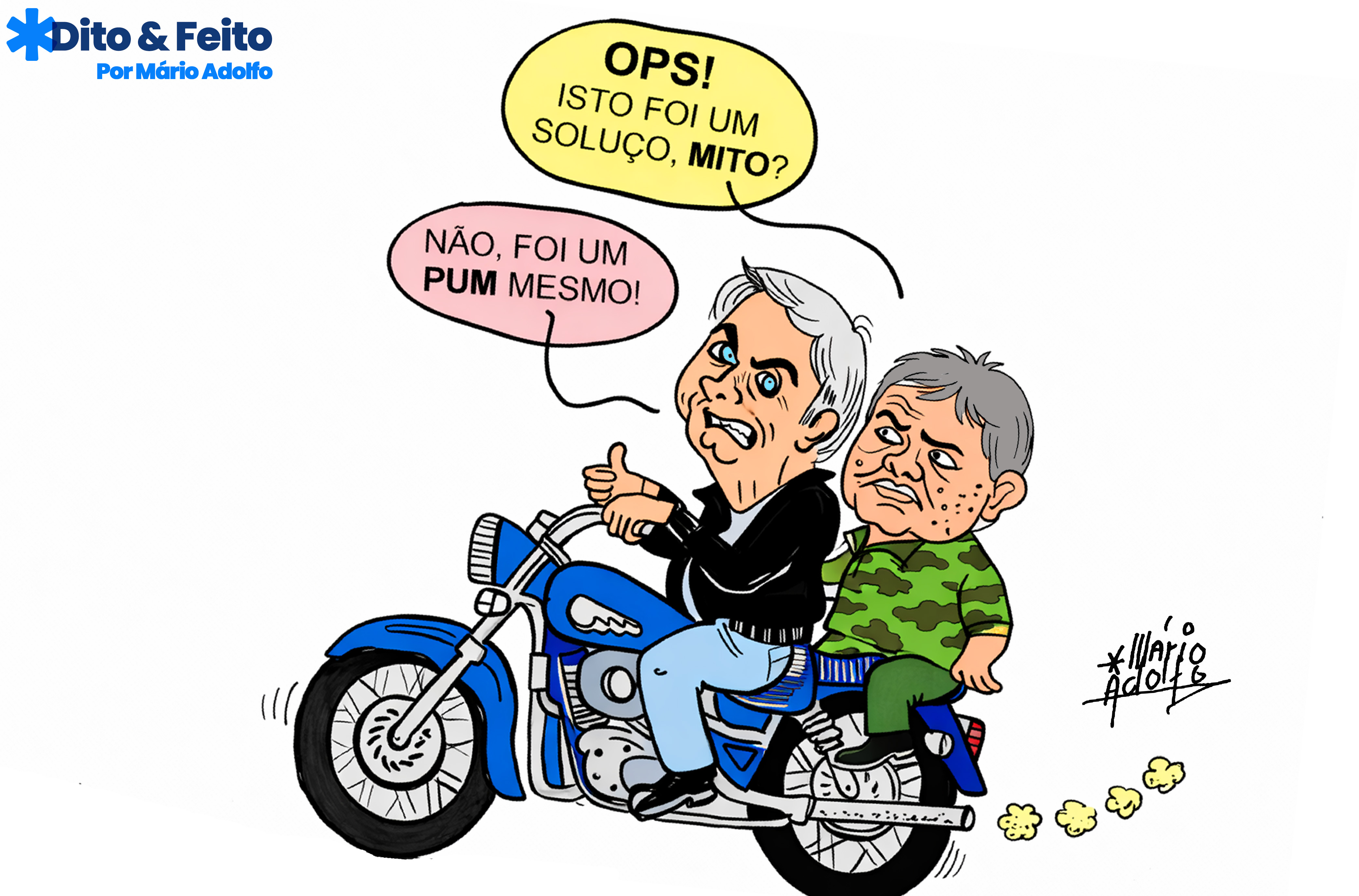 Dito & Feito - NO TEMPO DAS MOTOCIATAS –  Bolsonaro não sentia nada, bastou ir pra cadeia pra “sofrer” as sequelas da facada