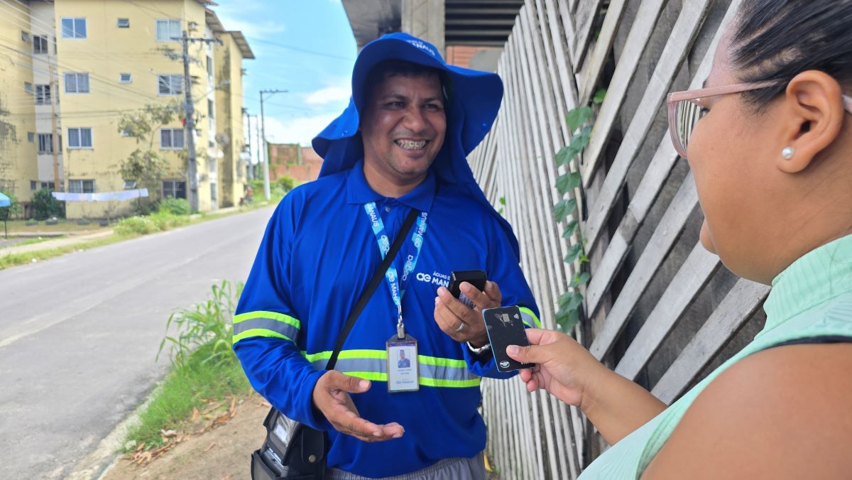 Segunda via da fatura da Águas de Manaus pode ser emitida pelos leituristas