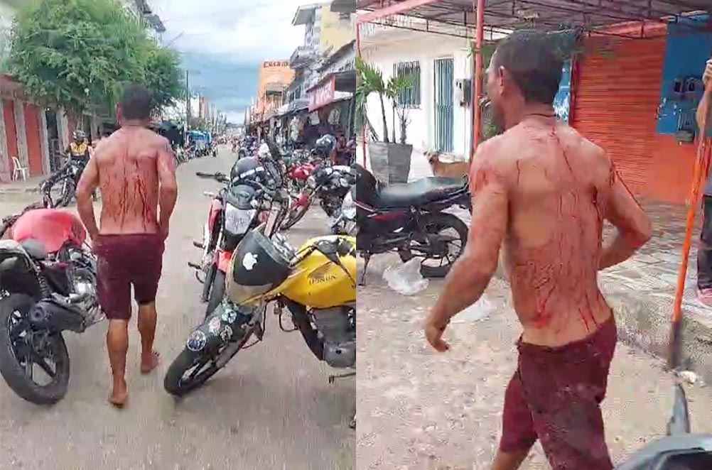 Vídeo: Homem suspeito de assalto é espancado em Coari