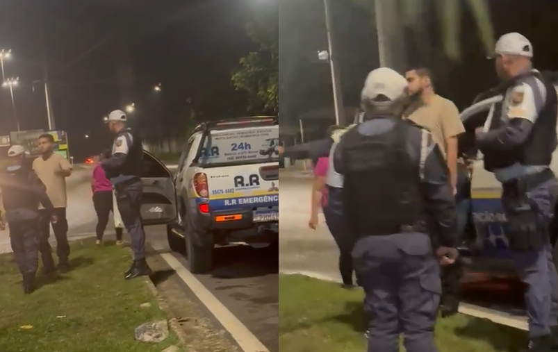 Vídeo: Mulher flagra marido motorista de ambulância acompanhado de mulher que não era sua esposa