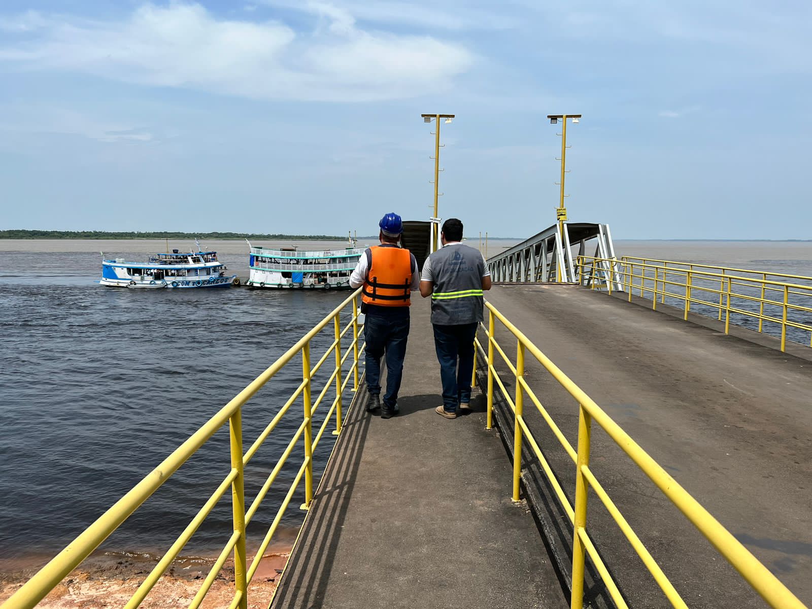 Arsepam realiza vistoria em instalações fluviais de Manacapuru