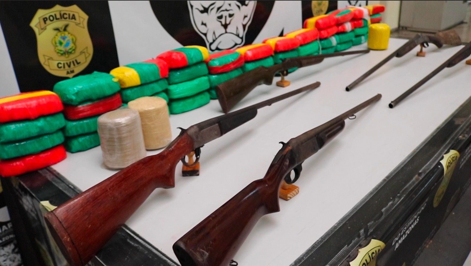 Em dez meses, mais de 1,2 mil armas de fogo e 16 mil munições foram apreendidas no AM