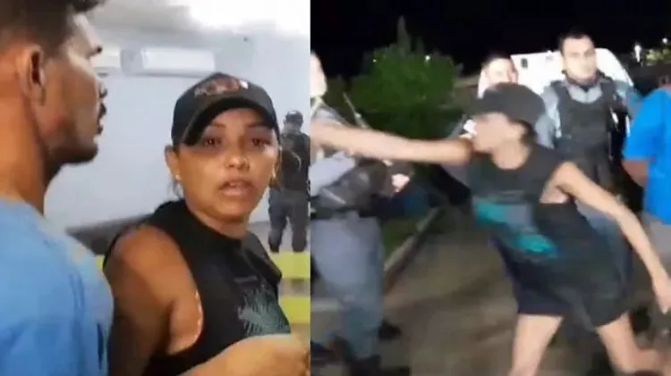 Vídeo: Mulher surta com imprensa após ser presa por assaltos em Manacapuru