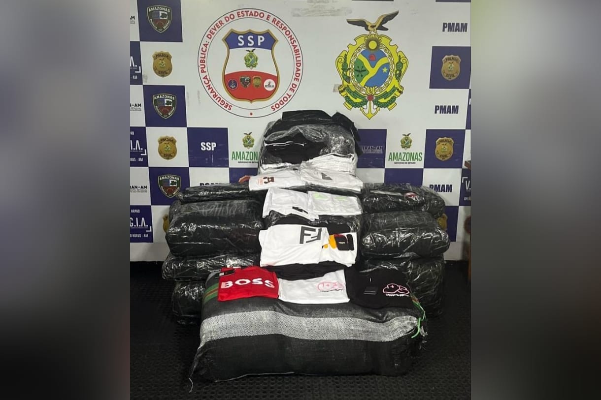 Roupas de marcas avaliadas em cerca de R$ 60 mil são apreendidas em Coari