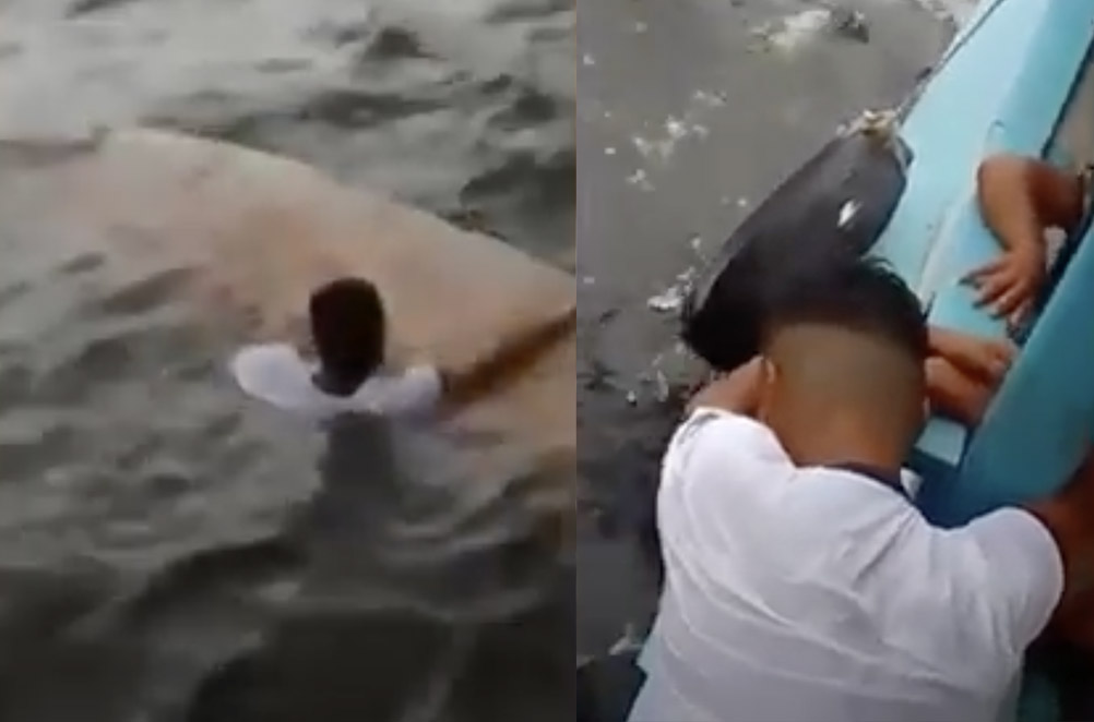 Vídeo: Garoto é salvo antes de morrer afogado no Amazonas