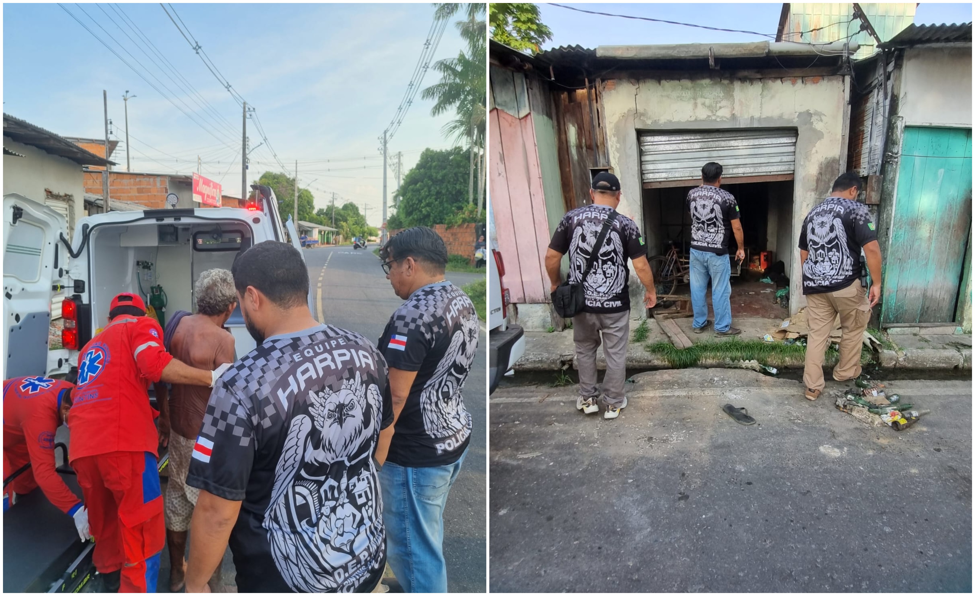 Polícia resgata idoso que estava em estado de abandono