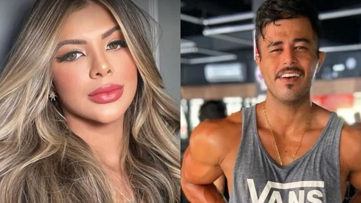 A blogueira Rosa Tavares e personal Talis Roque da Silva