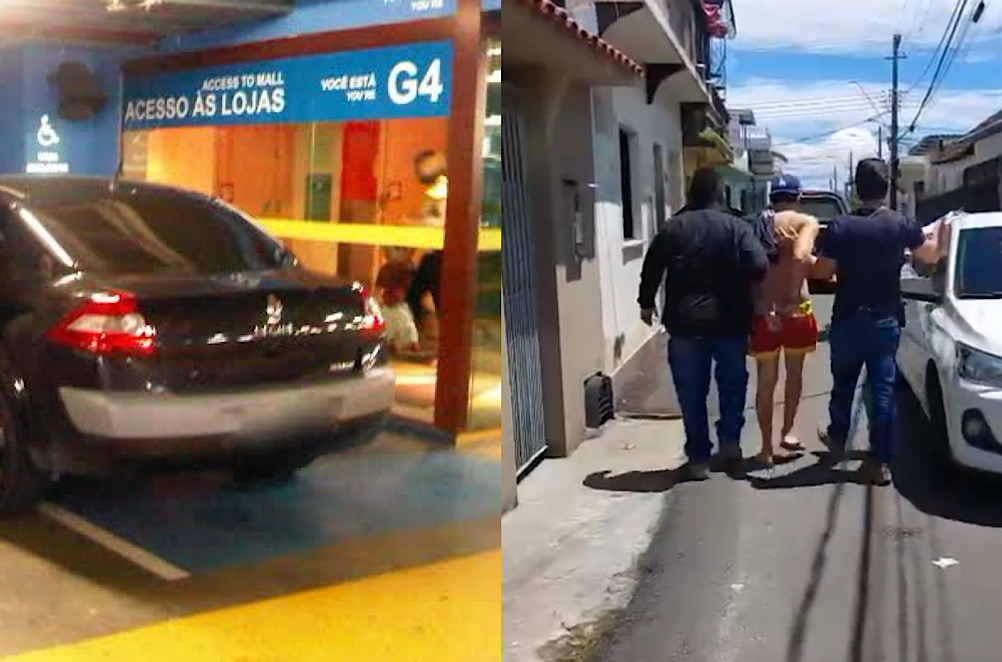 Vídeo: Polícia prende homem por sequestro de mulher em shopping de Manaus