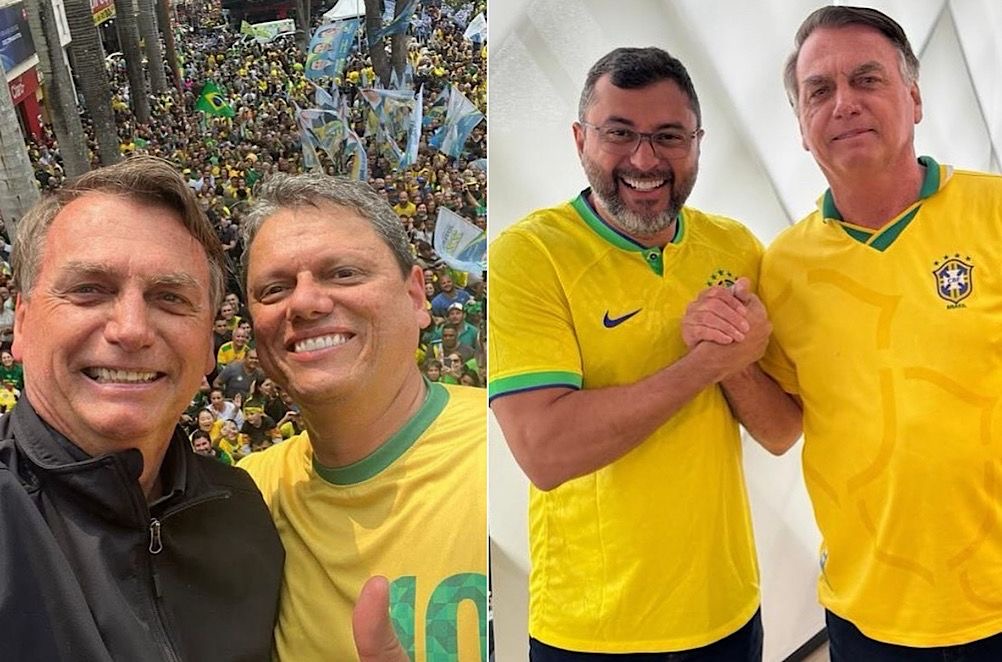 Wilson Lima e Tarcísio de Freitas criticam medidas do STF contra Bolsonaro