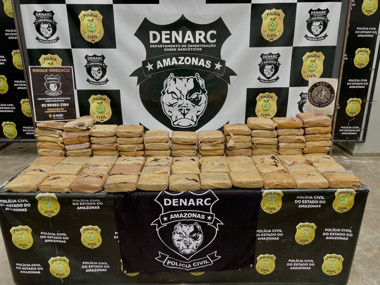 Operação apreende 100 quilos de maconha avaliados em R$ 2 milhões em Manaus